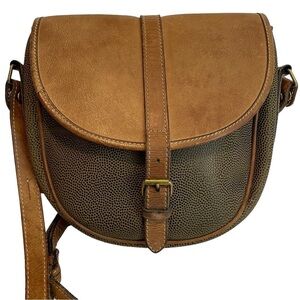 Vtg 1989 Jean Charles de Castelbajac Saddle Purse Designer Bag Pebbled Leather